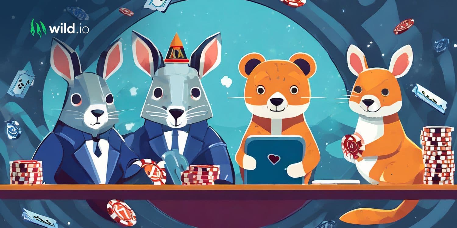 Animated illustration for special features of online poker