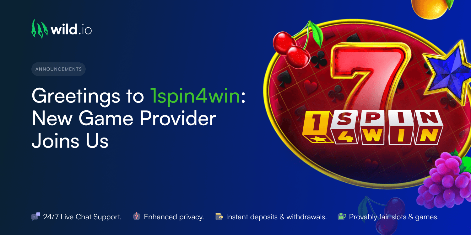 Greetings to 1spin4win – New Game Provider Joins Us