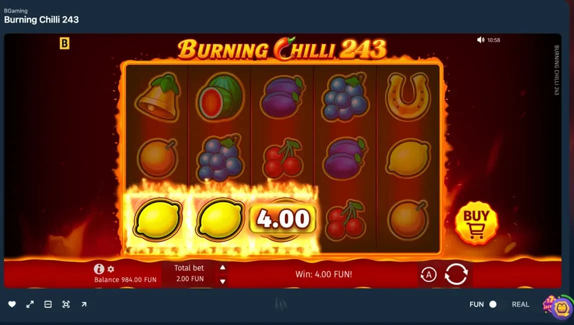243 ways-to-win slot game showing adjacent matching symbols forming a payout without traditional paylines.