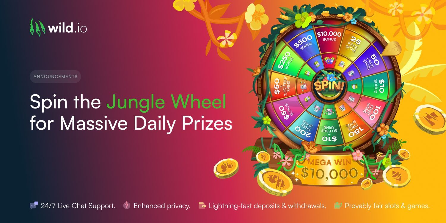 Spin the Jungle Wheel for Massive Daily Prizes