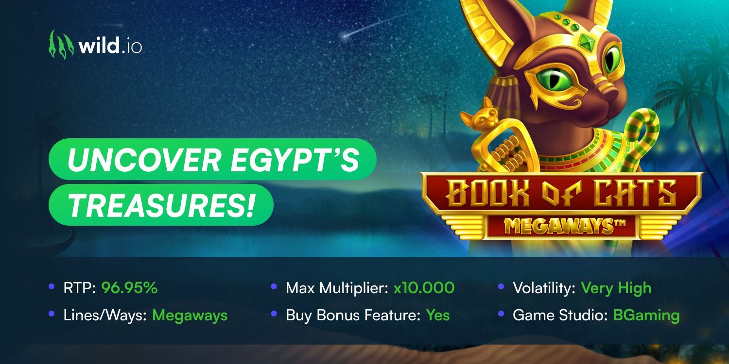 Embark on an Egyptian Adventure With Book of Cats Megaways