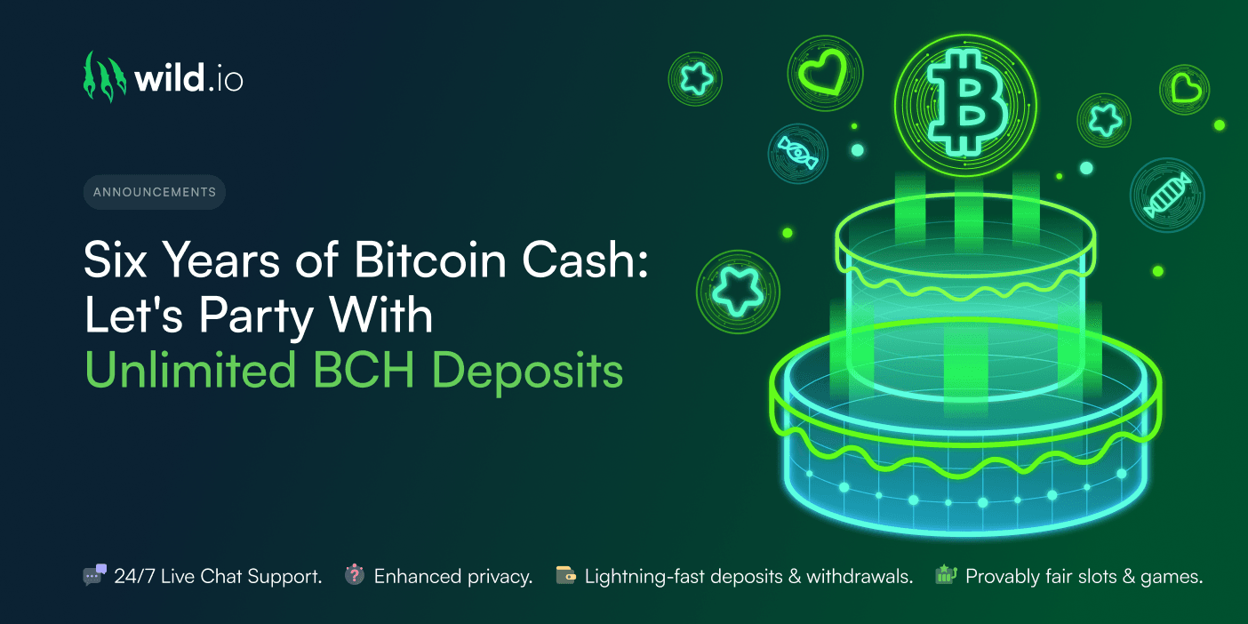 Six Years of Bitcoin Cash – Let's Party With Unlimited BCH Deposits