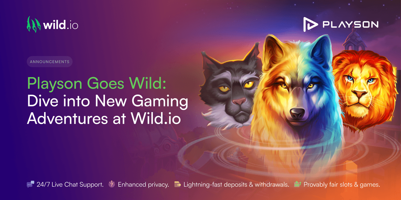Playson Goes Wild | Dive into New Gaming Adventures at Wild.io